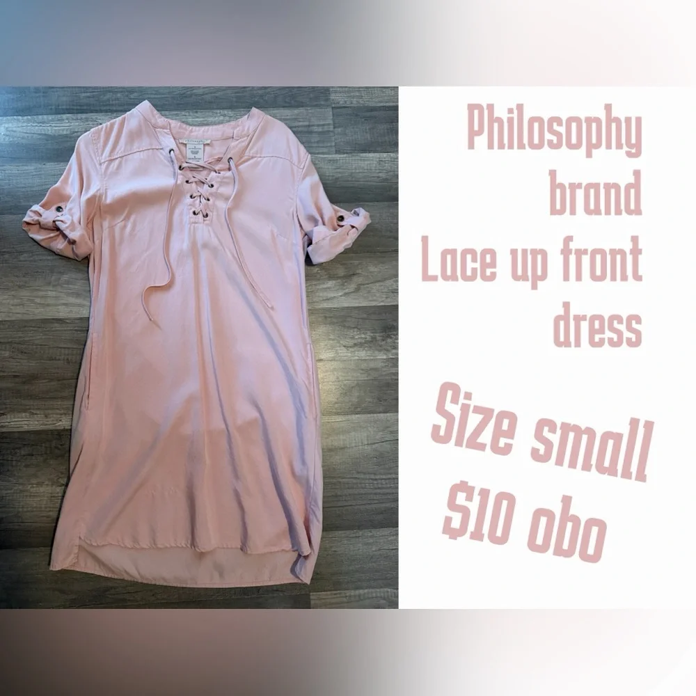 Philosophy Blush Lace-Up Dress - Picture 1 of 1